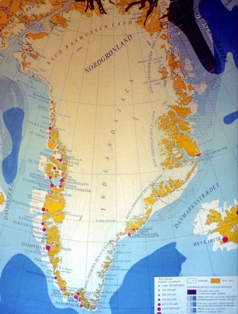 Karte Grönland